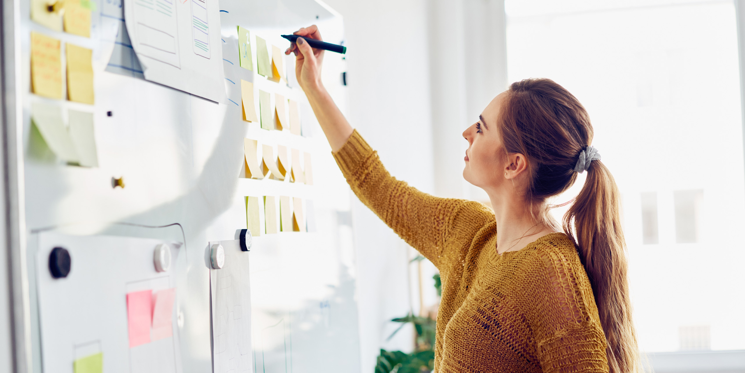 Systemprozesse auf Whiteboard