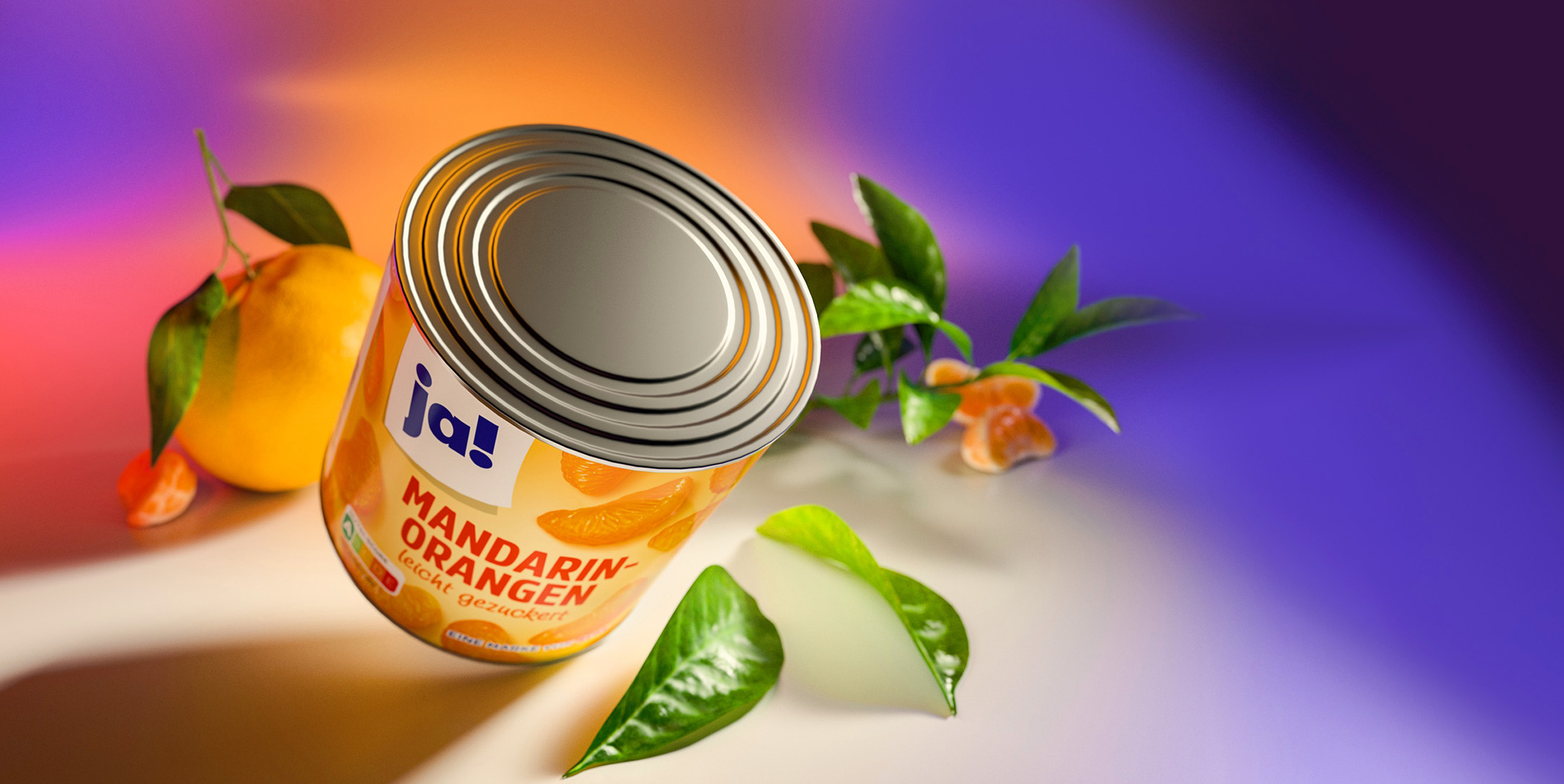 Verpackungen Konservendose Mandarin-Orangen